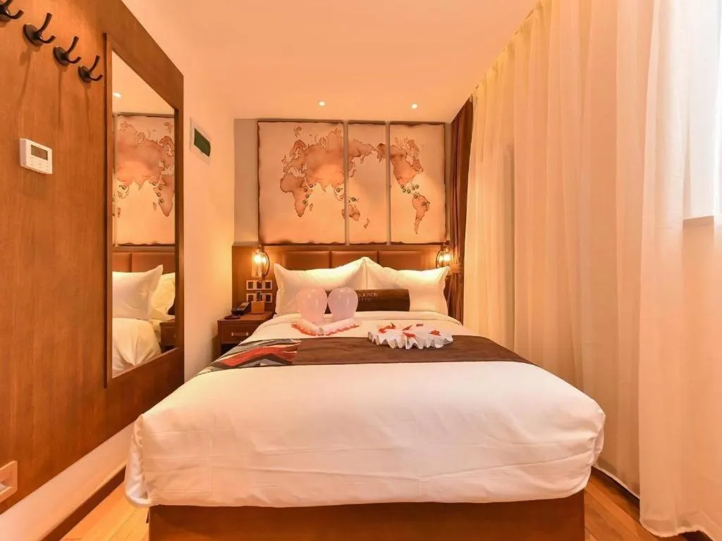 Bed in James Joyce Coffetel·Beijing South Muxiyuan Metro Station