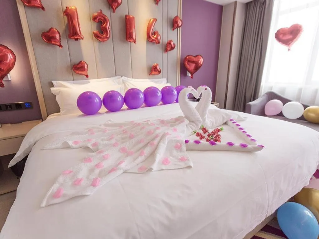 Bed in Lavande Hotel·Jining Party School Building