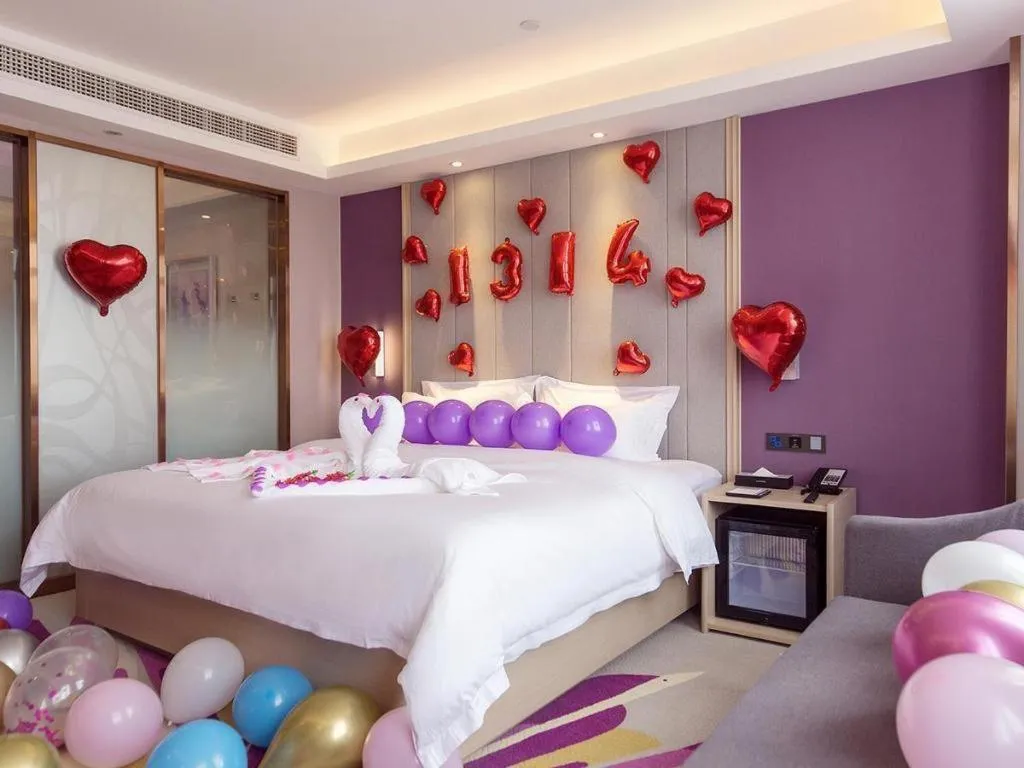 Bed in Lavande Hotel·Jining Party School Building