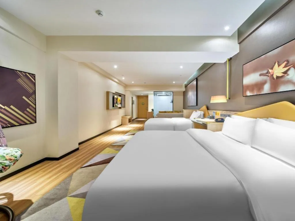 Bed in IU Hotel Baoding Yuhua East Road Passenger Center