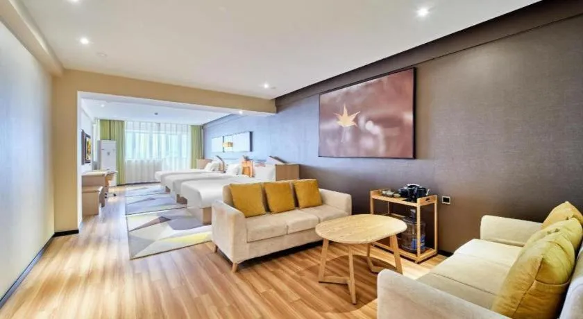 Bed in IU Hotel Baoding Yuhua East Road Passenger Center