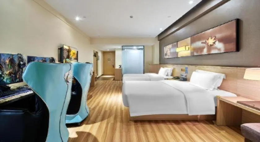 Bed in IU Hotel Baoding Yuhua East Road Passenger Center