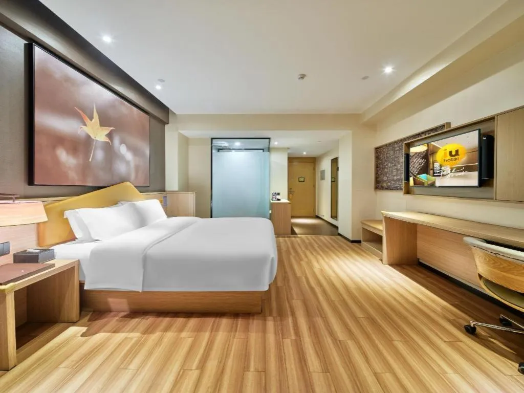 Bed in IU Hotel Baoding Yuhua East Road Passenger Center