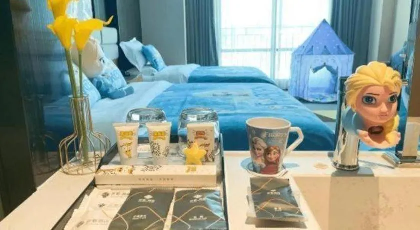 Bed in Chonpines Hotel Guangzhou Sunac Cultural and Tourism City Shiling