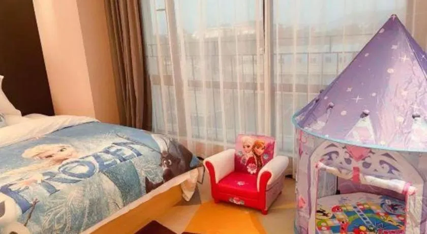 Bed in Chonpines Hotel Guangzhou Sunac Cultural and Tourism City Shiling