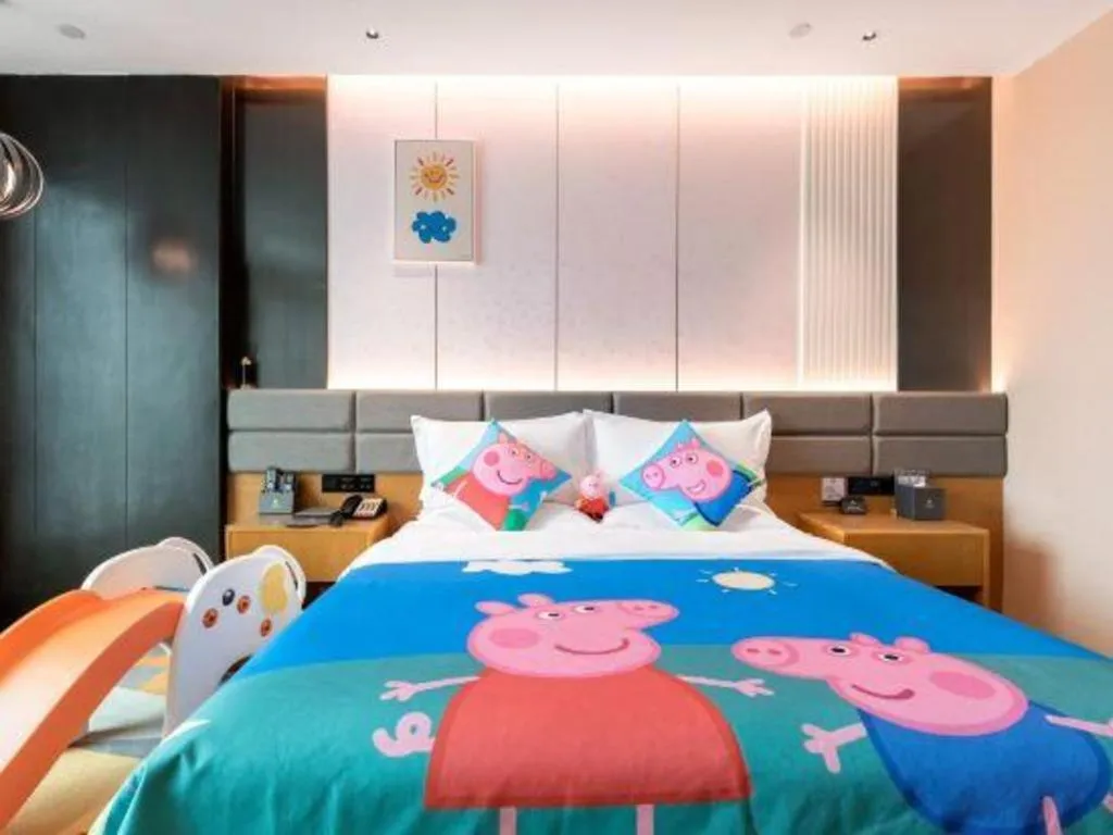 Bed in Chonpines Hotel Guangzhou Sunac Cultural and Tourism City Shiling