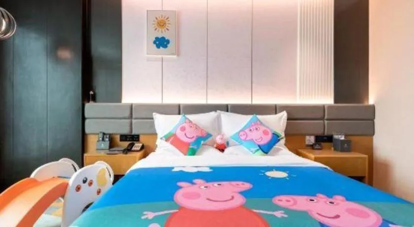 Bed in Chonpines Hotel Guangzhou Sunac Cultural and Tourism City Shiling