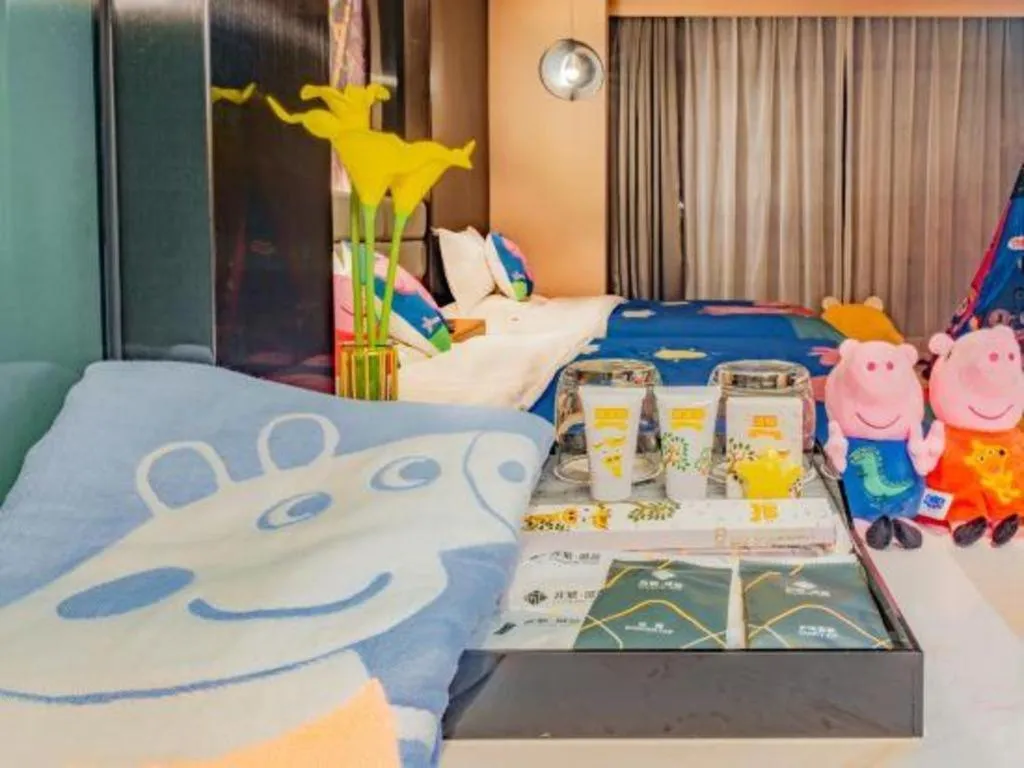 Bed in Chonpines Hotel Guangzhou Sunac Cultural and Tourism City Shiling