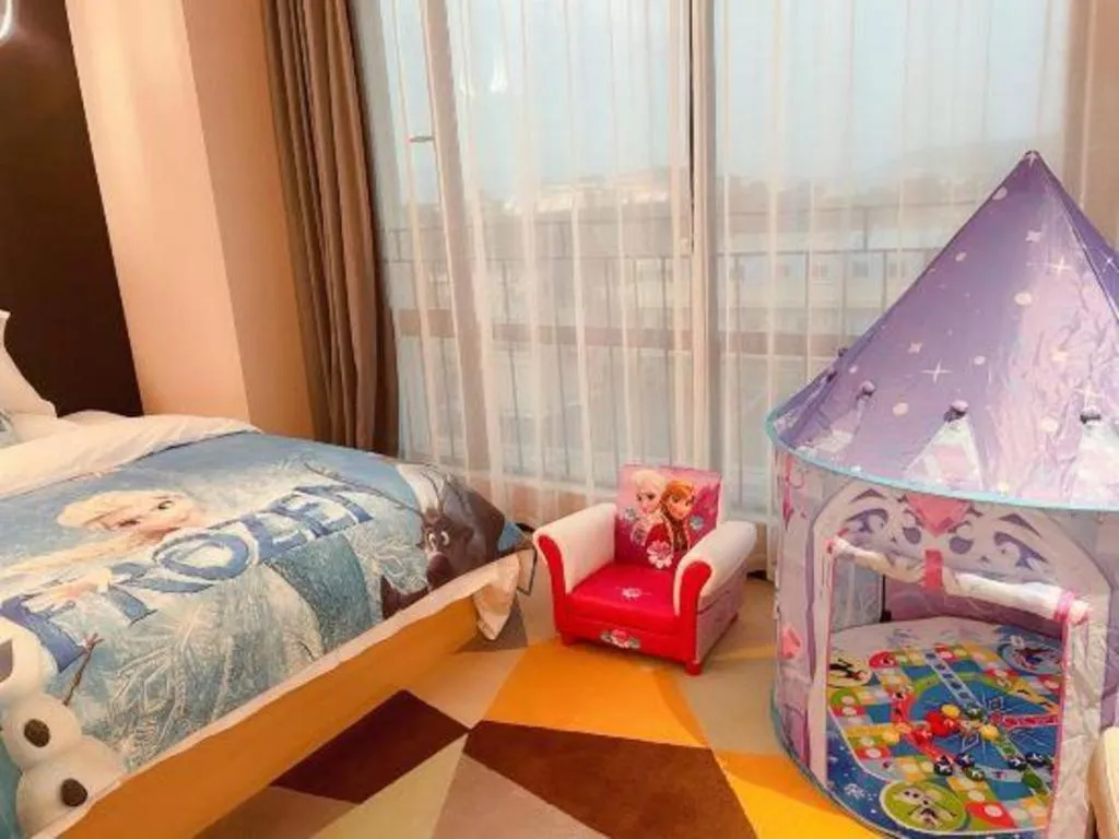 Bed in Chonpines Hotel Guangzhou Sunac Cultural and Tourism City Shiling