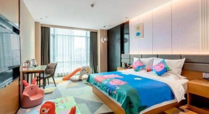 Bed in Chonpines Hotel Guangzhou Sunac Cultural and Tourism City Shiling