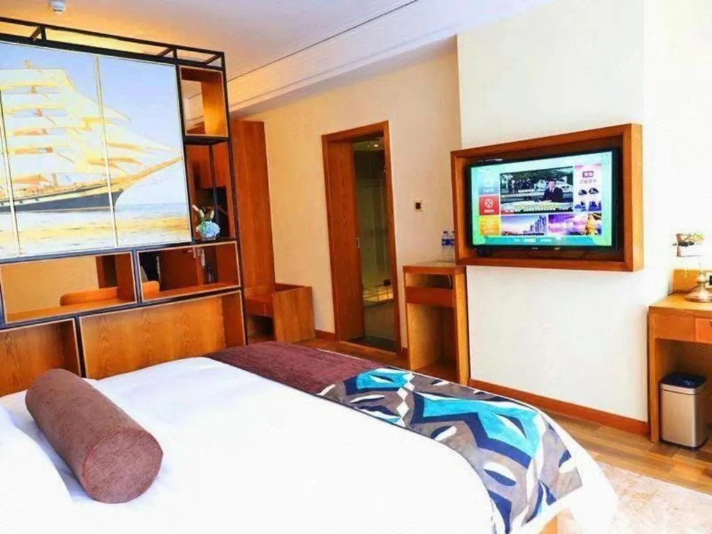 Bed in James Joyce Coffetel Guangyuan High-Speed Railway Station Dongba Municipal Government