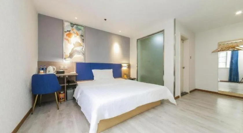 Bed in PAI Hotel·Chengdu Jinsha Museum Metro Station