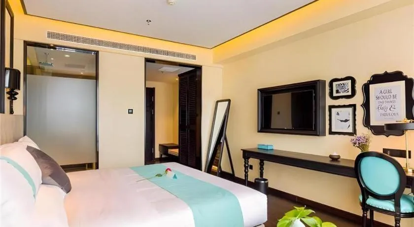 Bed in Xana Hotelle·Ji'nan Hi-tech Zone Century Avenue Tangye