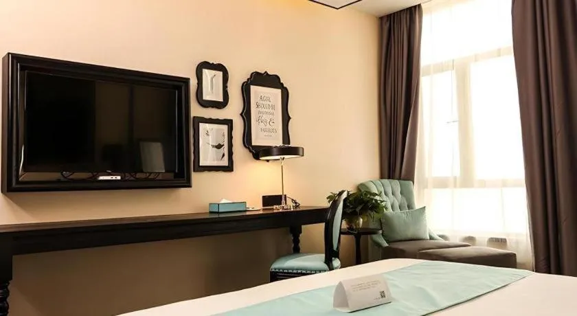 Bed in Xana Hotelle·Ji'nan Hi-tech Zone Century Avenue Tangye