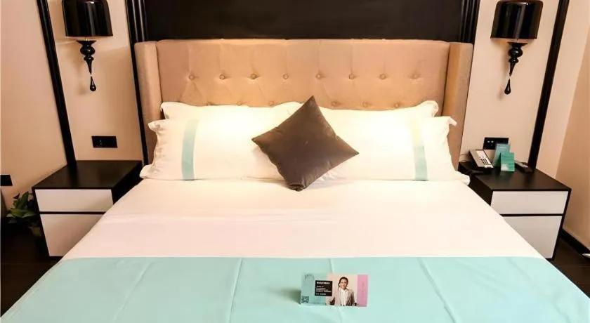 Bed in Xana Hotelle·Ji'nan Hi-tech Zone Century Avenue Tangye