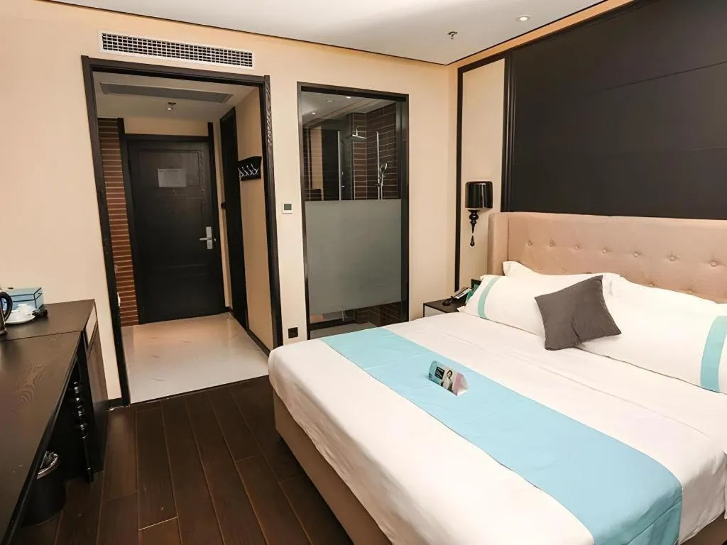 Bed in Xana Hotelle·Ji'nan Hi-tech Zone Century Avenue Tangye