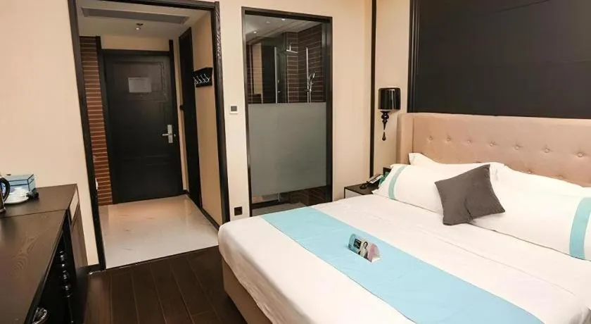 Bed in Xana Hotelle·Ji'nan Hi-tech Zone Century Avenue Tangye