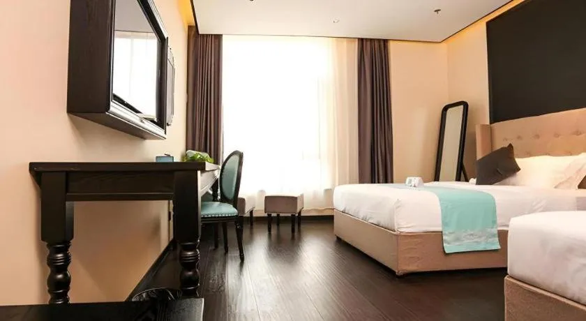 Bed in Xana Hotelle·Ji'nan Hi-tech Zone Century Avenue Tangye