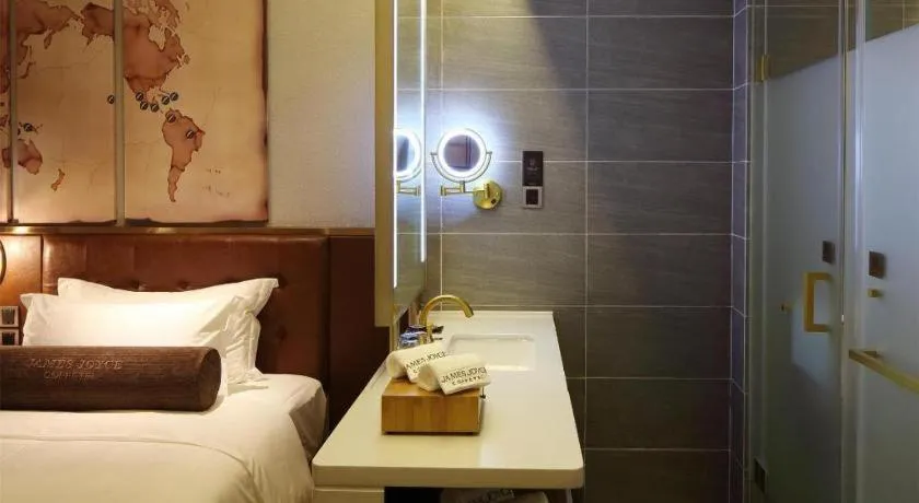 Bed in James Joyce Coffetel·Nannign Shanglin Tongle Road