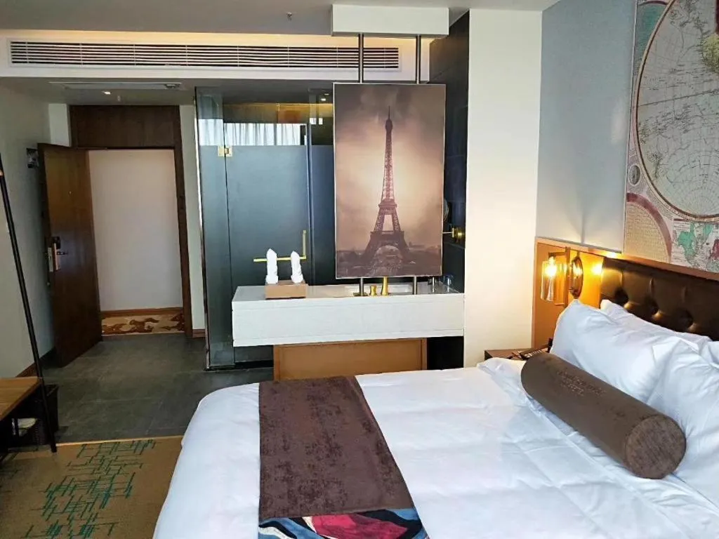 Bed in James Joyce Coffetel·Nannign Shanglin Tongle Road