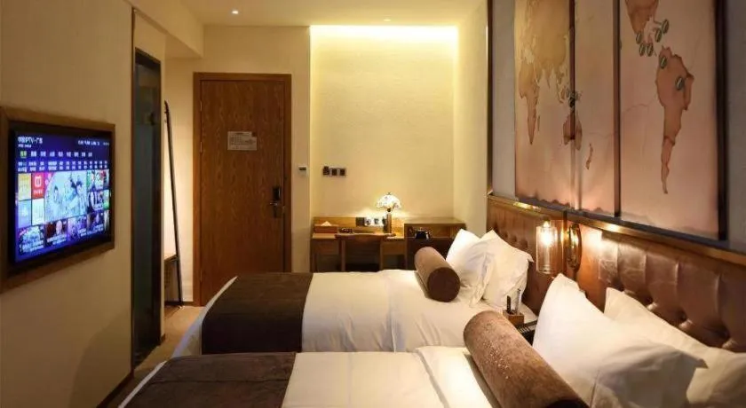 Bed in James Joyce Coffetel·Nannign Shanglin Tongle Road