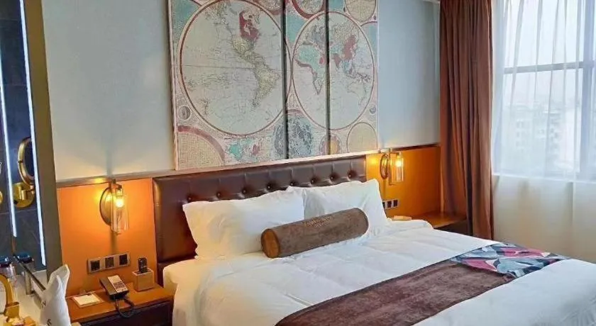 Bed in James Joyce Coffetel·Nannign Shanglin Tongle Road