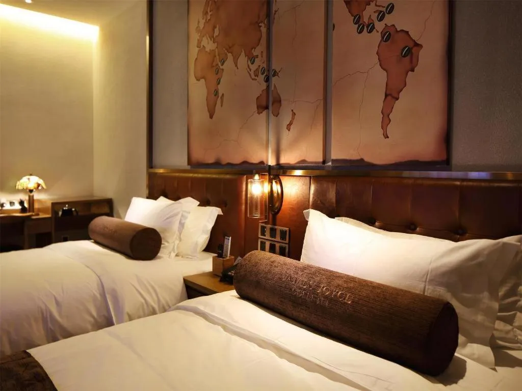 Bed in James Joyce Coffetel·Nannign Shanglin Tongle Road