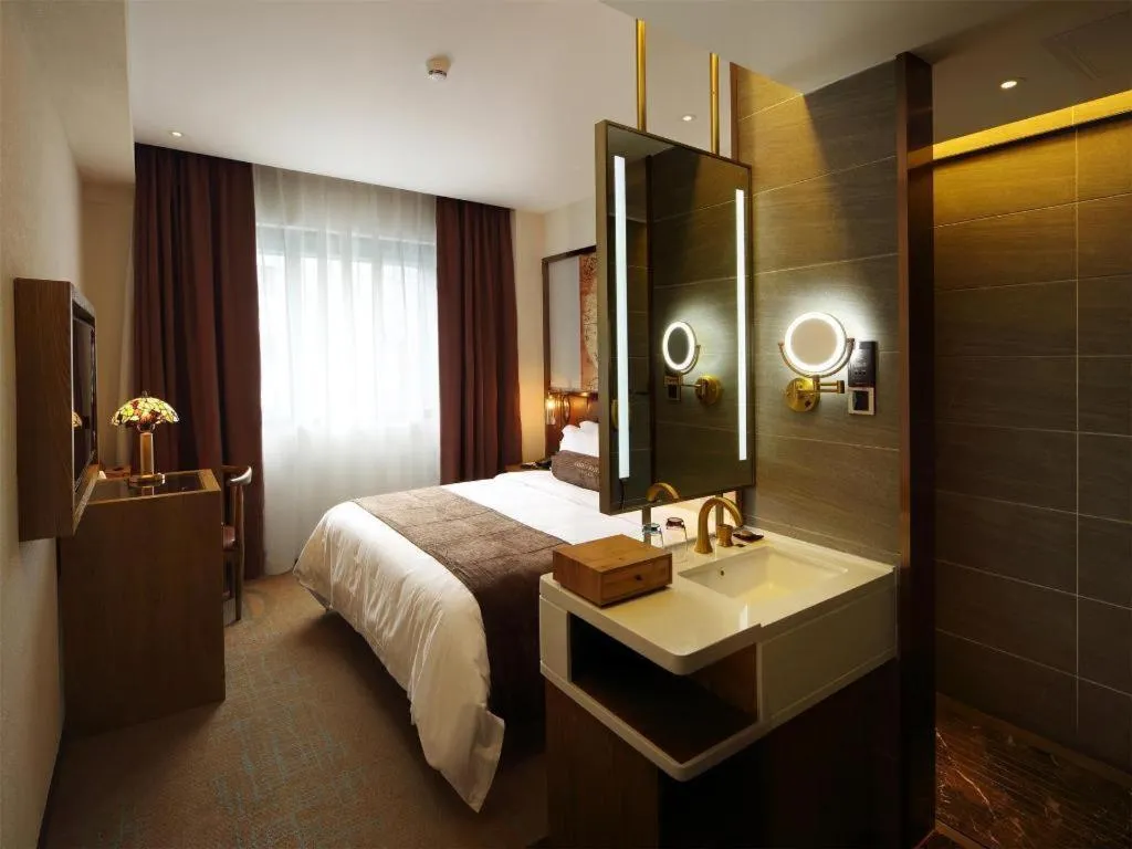 Bed in James Joyce Coffetel·Nannign Shanglin Tongle Road