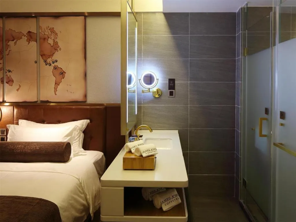 Bed in James Joyce Coffetel·Nannign Shanglin Tongle Road