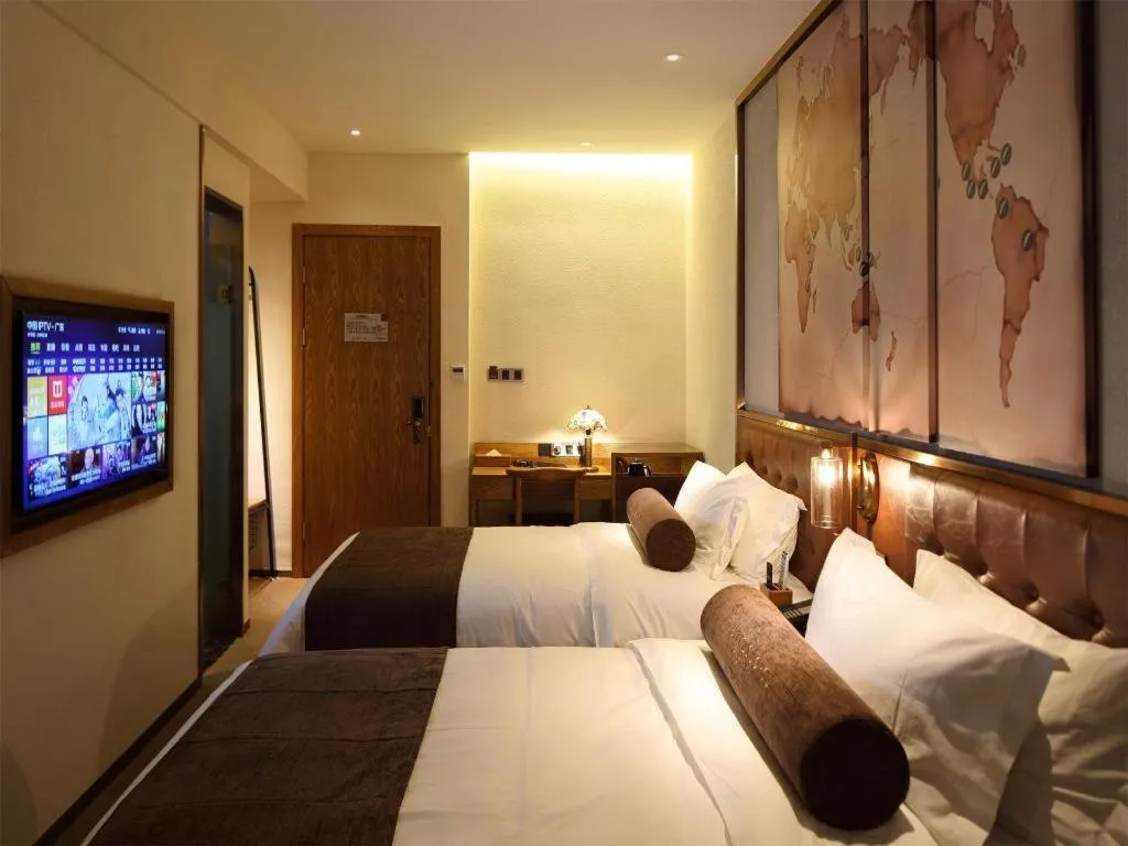 Bed in James Joyce Coffetel·Nannign Shanglin Tongle Road