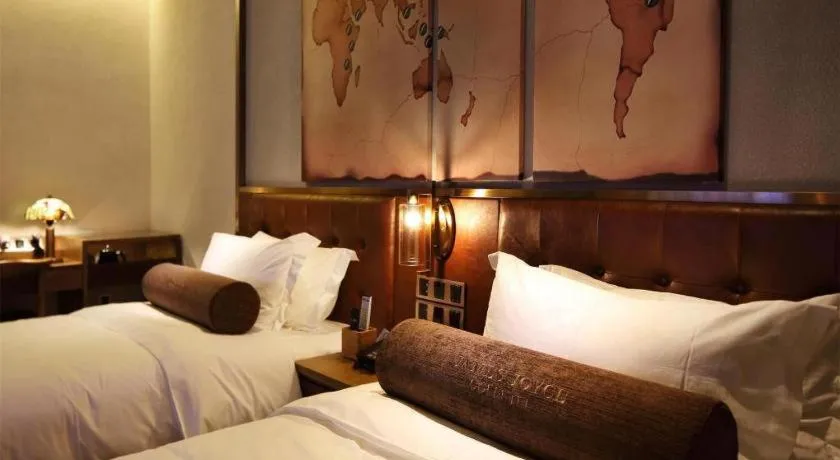 Bed in James Joyce Coffetel·Nannign Shanglin Tongle Road