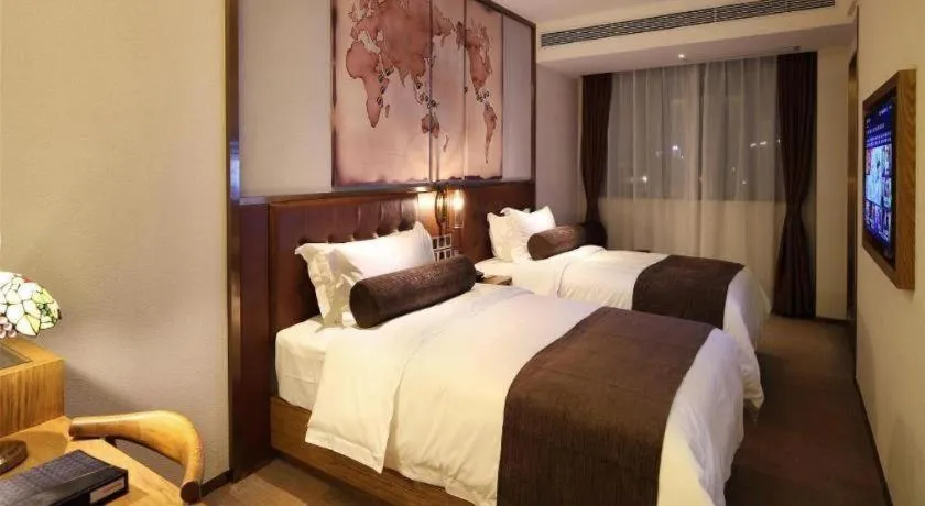 Bed in James Joyce Coffetel·Nannign Shanglin Tongle Road