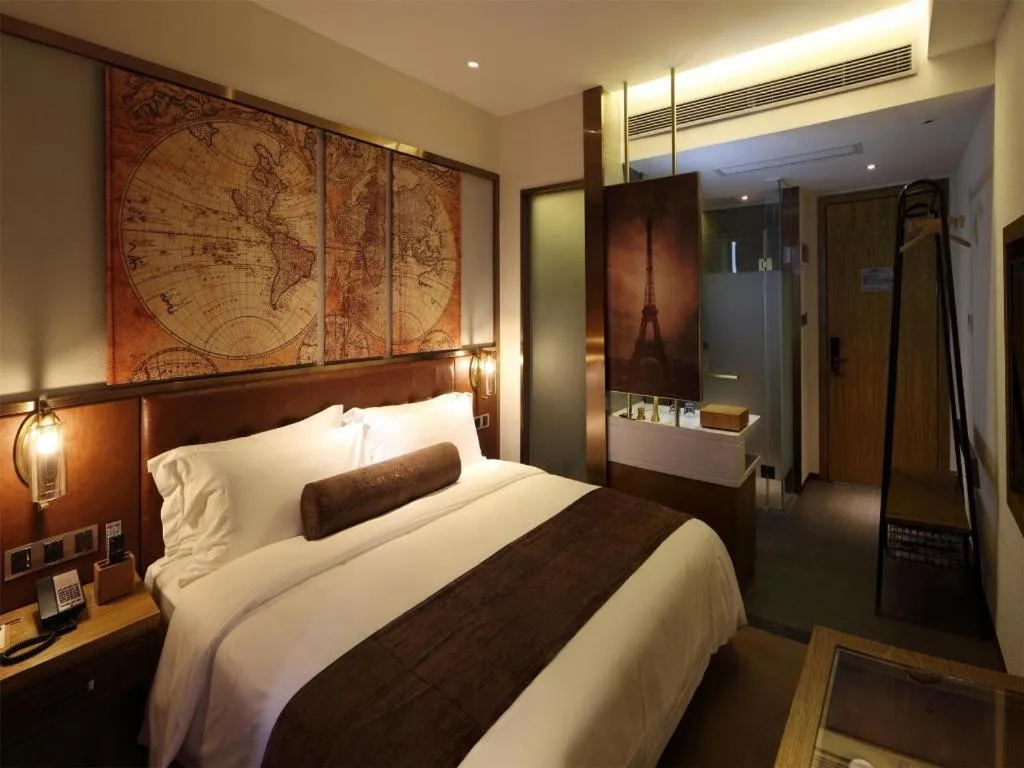 Bed in James Joyce Coffetel·Nannign Shanglin Tongle Road