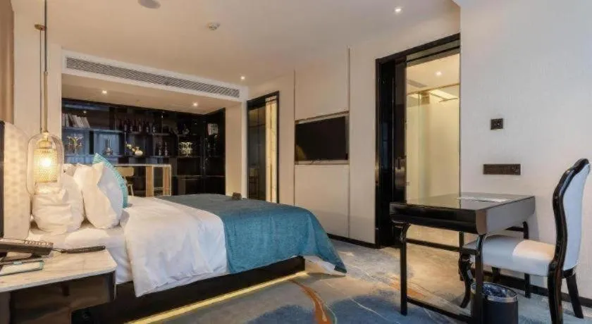 Bed in Xana Deluxe Beijing Guang'anmen Metro Station