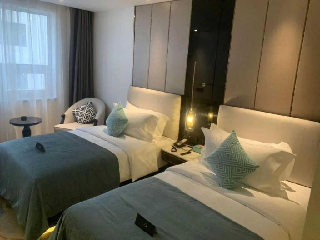 Bed in Xana Deluxe Beijing Guang'anmen Metro Station