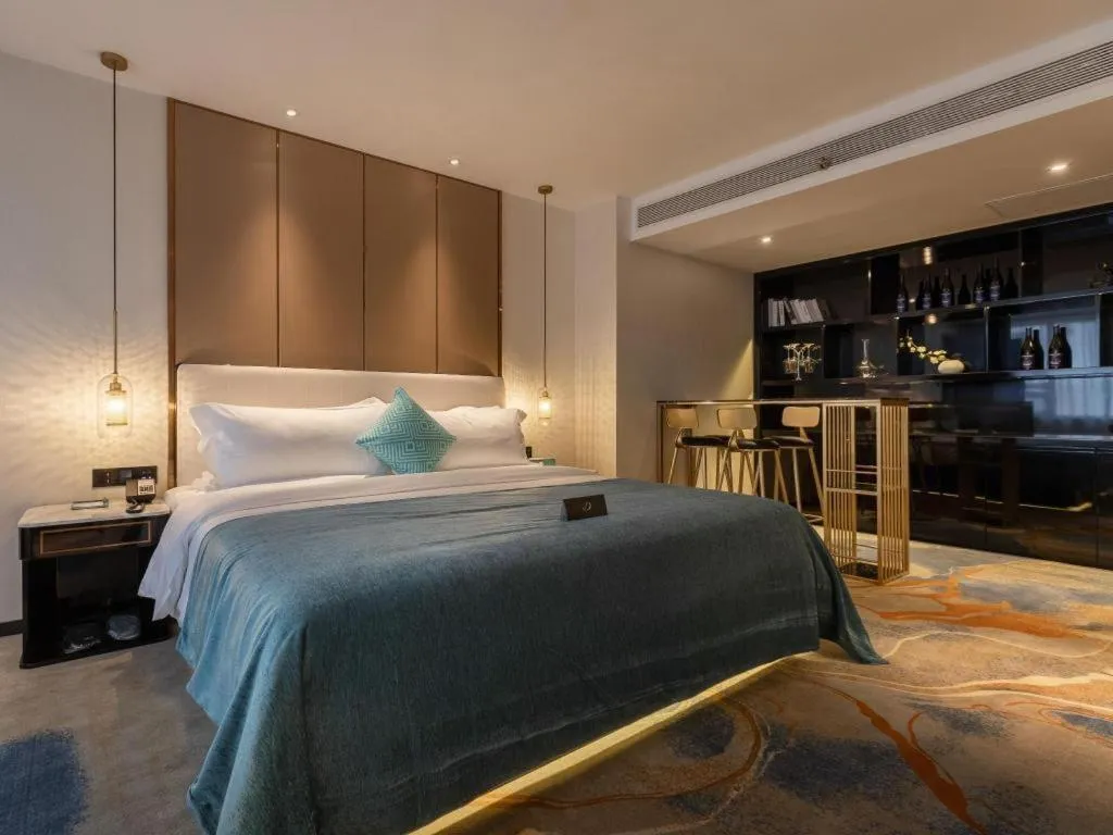 Bed in Xana Deluxe Beijing Guang'anmen Metro Station