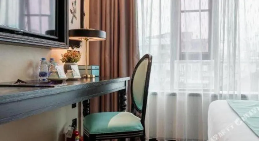 Bed in Xana Hotelle·Guangzhou Shangxiajiu Yongqingfang Changshou Road Metro Station