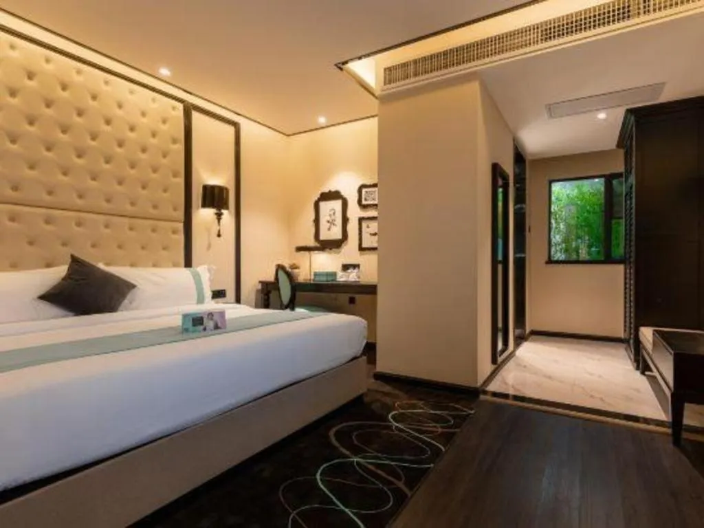 Bed in Xana Hotelle·Guangzhou Shangxiajiu Yongqingfang Changshou Road Metro Station