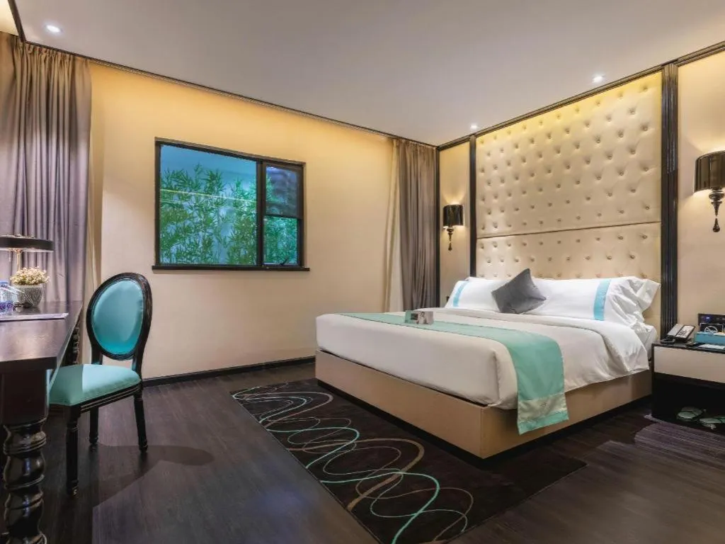 Bed in Xana Hotelle·Guangzhou Shangxiajiu Yongqingfang Changshou Road Metro Station