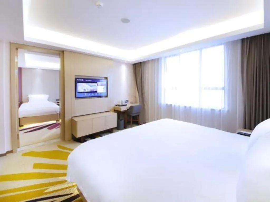 Bed in Lavande Hotel·Heyuan Bavaria