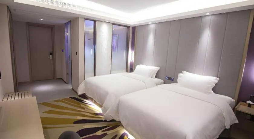 Bed in Lavande Hotel·Heyuan Bavaria