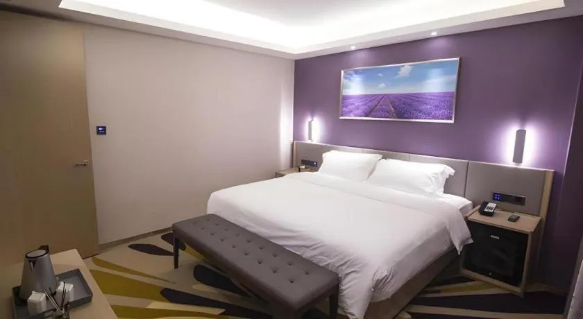 Bed in Lavande Hotel·Heyuan Bavaria