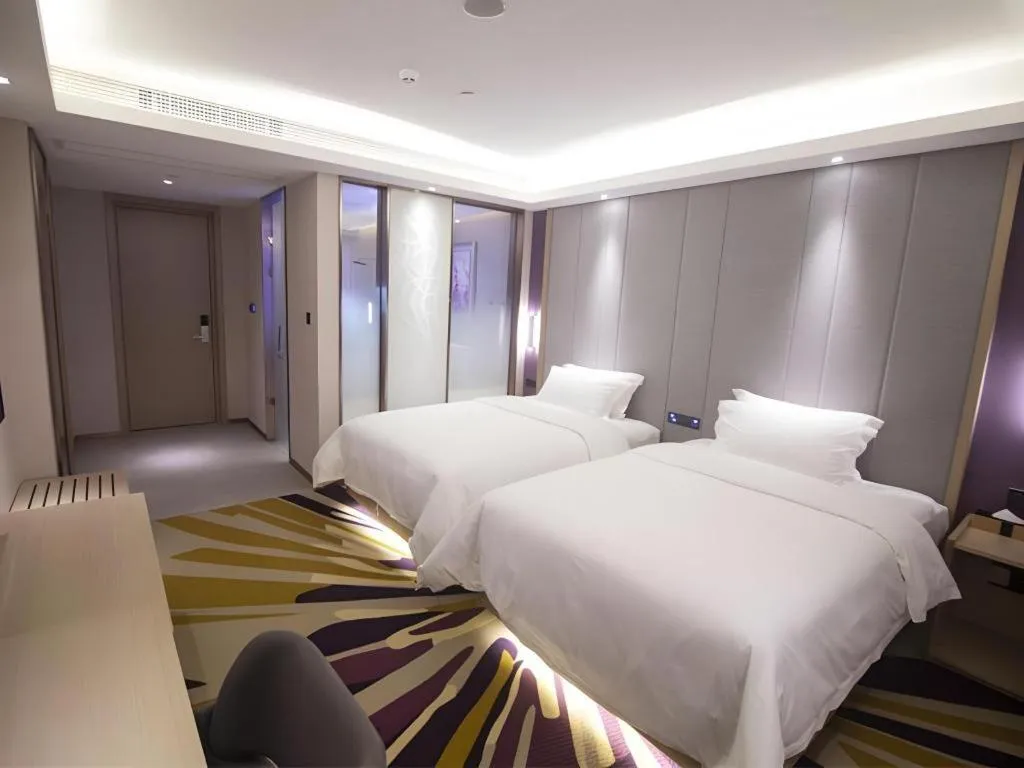 Bed in Lavande Hotel·Heyuan Bavaria