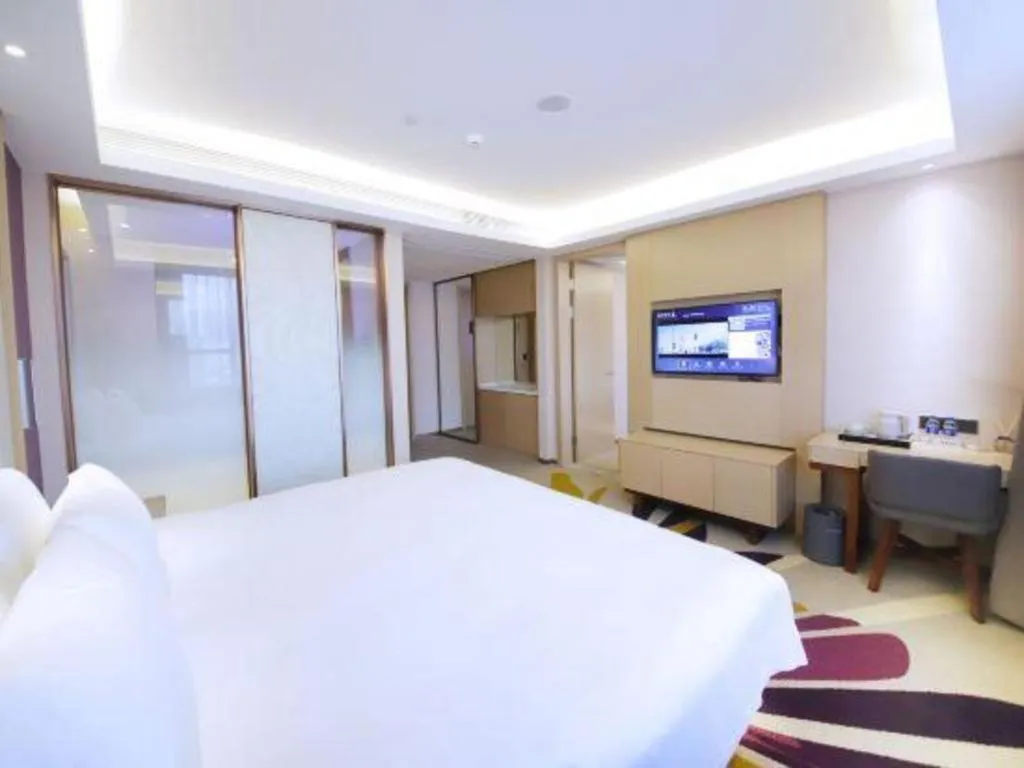 Bed in Lavande Hotel·Heyuan Bavaria