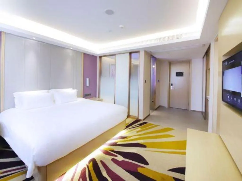 Bed in Lavande Hotel·Heyuan Bavaria