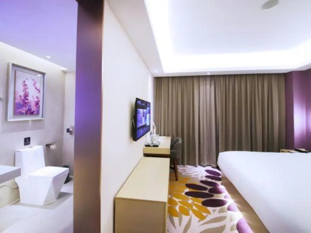 Bed in Lavande Hotel·Heyuan Bavaria