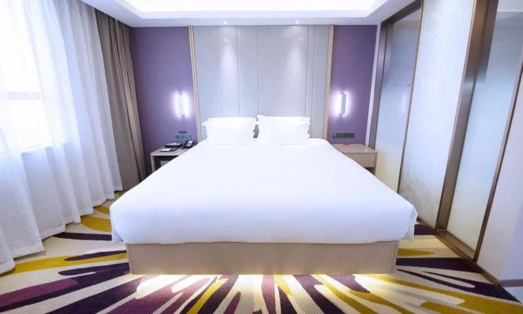 Bed in Lavande Hotel·Heyuan Bavaria