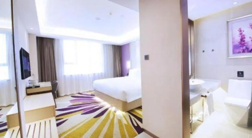 Bed in Lavande Hotel·Heyuan Bavaria