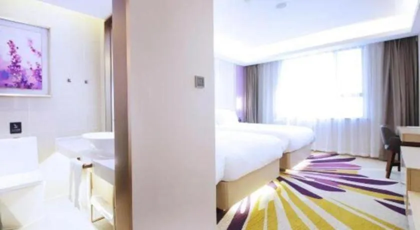 Bed in Lavande Hotel·Heyuan Bavaria