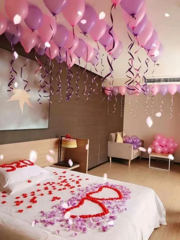 Bed in IU Hotel·Tianjin Binhai New District Yanghuo Market